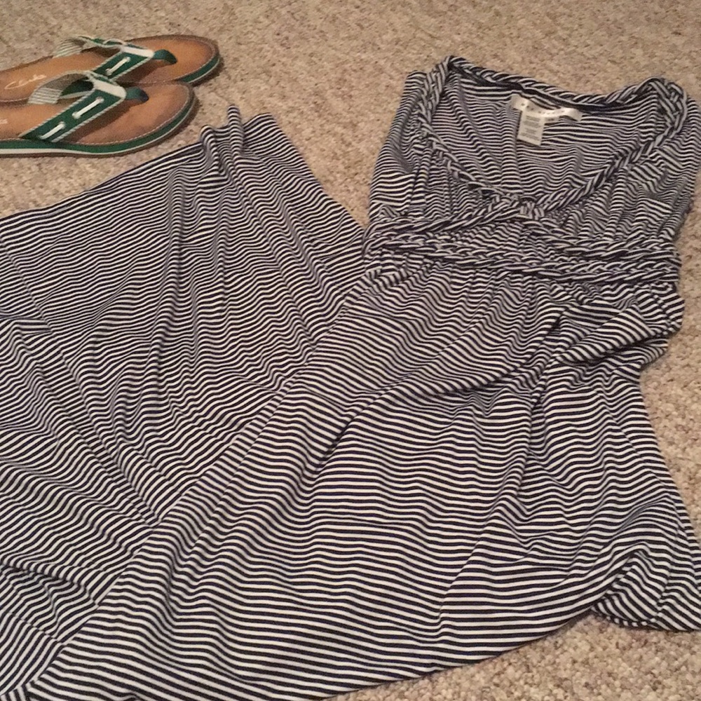 Max Studio striped maxi dress XS